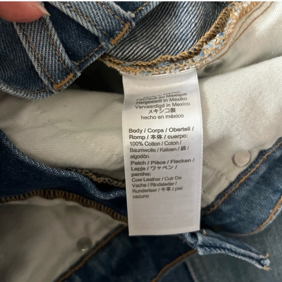 J. Crew Jeans Slim Wide Leg Indigo Patchwork Wash 25 - Picture 5 of 10